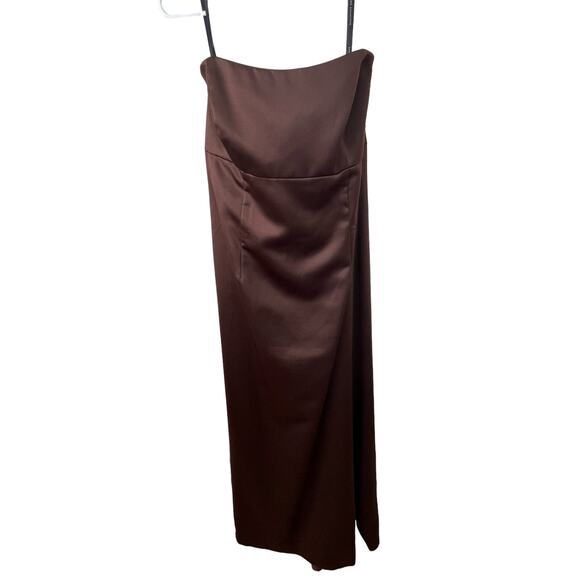 Dessy Collection Dresses & Skirts - Dressy Collection Brown Strapless Dress Size 16